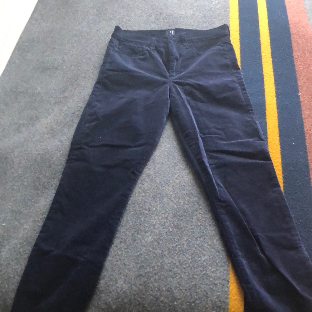 Gap blue velvet pants